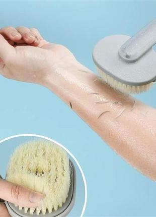 Щетка для душа и для чистки ванны с длинной ручкой bath brush long handle5 фото