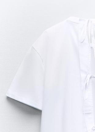 Оверсайз футболка, блуза zara, колекція 2024 року, розмір s5 фото