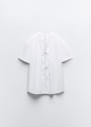 Оверсайз футболка, блуза zara, колекція 2024 року, розмір s3 фото