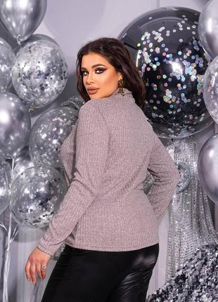 Водолазка  ангора 🔥плюс сайз модель кофта гольф джемпер4 фото