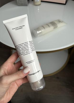 Очищающее средство pha soft peeling cleanser от transparent lab