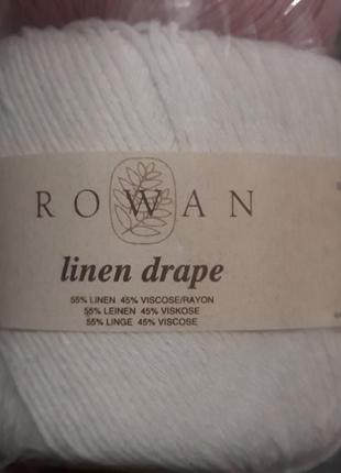 Набір з 4 мотків по 50 грм льон +віскоза rowan linen drape4 фото
