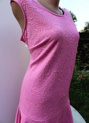 Розпродаж! ніжне рожеве плаття в квіти з воланами плаття по 49, 99 та 149грн4 фото