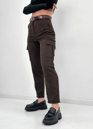 Женские вельветовые брюки карго "urban"6 фото