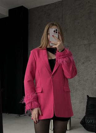 Женский пиджак / розовый пиджак3 фото