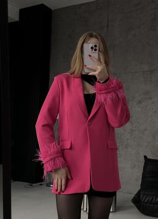 Женский пиджак / розовый пиджак2 фото