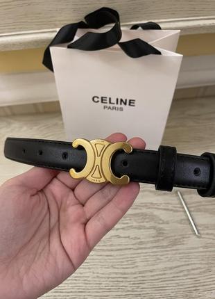 Шкіряний ремінь пояс celine