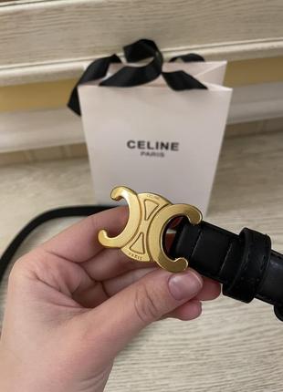 Кожаный ремень пояс celine2 фото