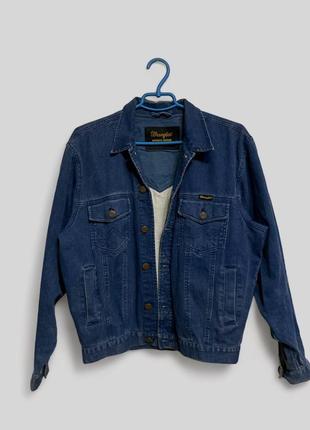 Джинсовка  куртка джинсова wrangler унісекс унисекс куртки джинсовки джинсівка джинсовая верхній одяг верхняя одежда рубашки сорочки2 фото