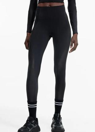 Леггинсы лосины для спорта сеточка h&m, разм.м