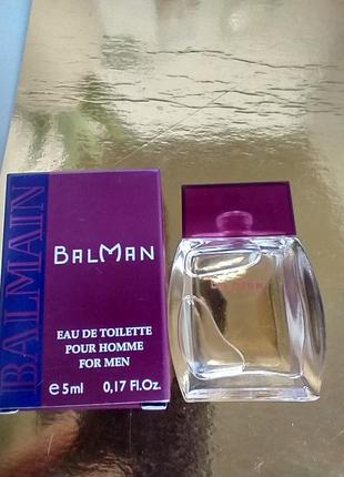 Balmain balman pour homme for men миниатюра 5мл2 фото