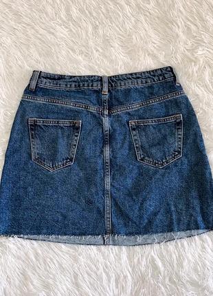 Стильная джинсовая юбка denim co со вставками по бокам8 фото