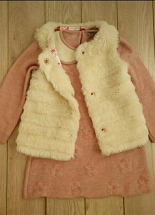 Тепле плаття для садочка 4-6 років.