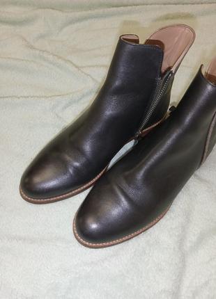 Ботинки женские кожа размер 37-38 стелька 24 см черевики2 фото