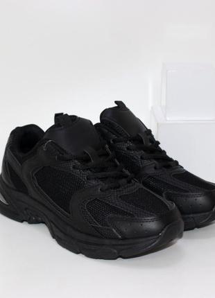 Чорні кросівки підліткові, черные кроссовки подростковые1 фото