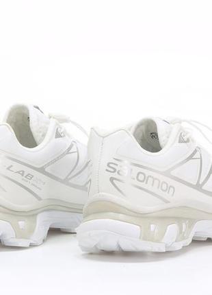 Salomon s/lab xt-6 white silver, кроссовки мужские белые саломон, кроссовки мужское саломон, кроссовки белые5 фото