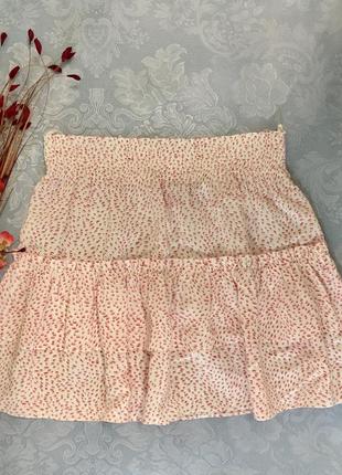 Летняя юбка юбка с оборками спідниця1 фото