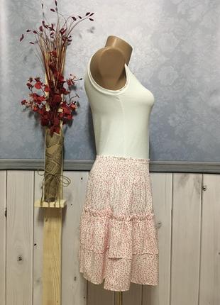 Летняя юбка юбка с оборками спідниця3 фото