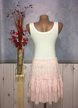 Летняя юбка юбка с оборками спідниця4 фото