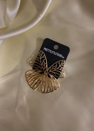 Серьги крылья бабочки prettylittlething1 фото