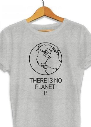 Базовая футболка с росписью красками рисунок не принт с моралью береги планету1 фото