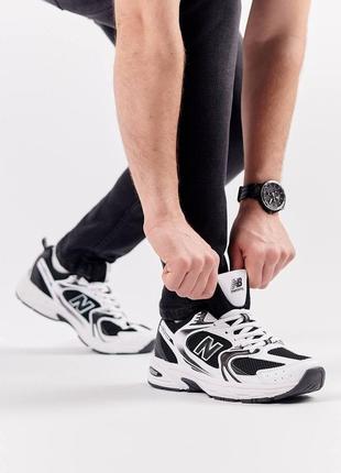 Кроссовки new balance 530 white black / New blelans 530 белые с черным