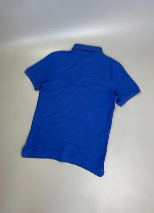 Базове синє поло nike, найк, оригінал, однотонне, футболка з коміром, свуш, лого, логотип, блакитне5 фото