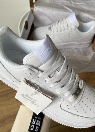 Женские кроссовки nike air force 1’07 white premium 3#найк3 фото