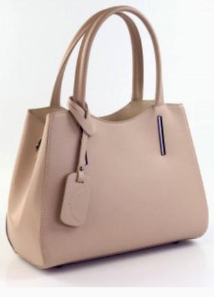 Розовая сумка кожаная сумка женская пудра итальянская кожаная сумка сумка из гладкой кожи