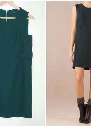 Зеленое платье massimo dutti