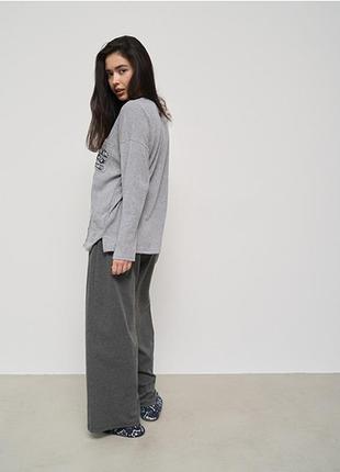 Женский комплект брюки и кофта серый 149262 фото