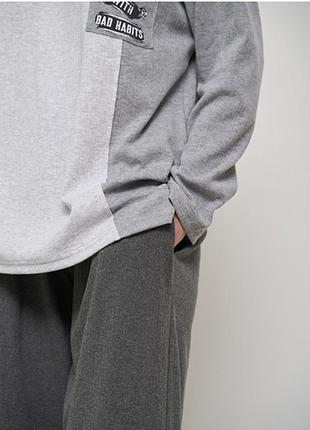 Женский комплект брюки и кофта серый 149265 фото