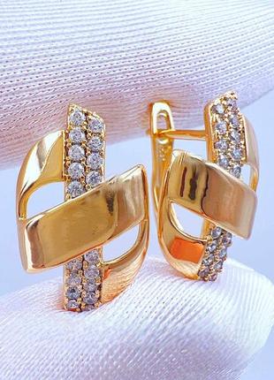 Серьги из медицинского золота