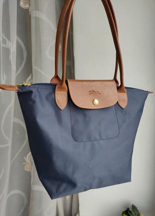 Сумка longchamp le pliage france shopping bag tote bag1 фото