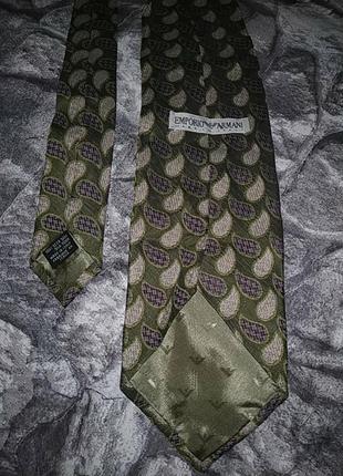 Шёлковый галстук emporio armani