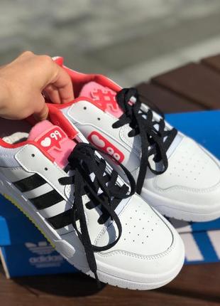 Крутые женские кроссовки adidas neo белые7 фото