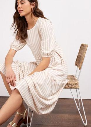 Натуральна оверсайз сукня плаття, платье next (zara, cos, massimo)