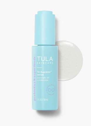 Масляный концентрат сыворотки tula skincare tri-supreme serum overnight oil concentrate 30ml