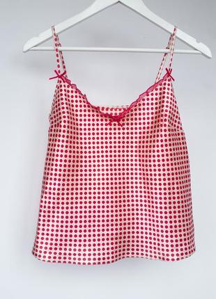 Атласна майка для сну marks&spencer майка для дому верх від піжами домашня майка