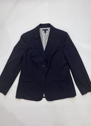 Базовый классический удлиненный шерстяной пиджак блейзер1 фото