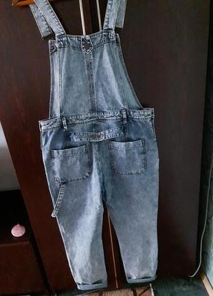 Винтажный джинсовый комбинезон бойфренд  asos denim utility detail.8 фото