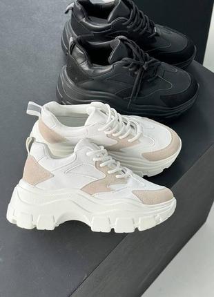 Жіночі кросівки колір - білий+ сірий. матеріал - еко шкіра + еко замша4 фото