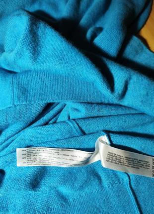 Zara🔥 насыщенный бирюзово - голубой свитер7 фото