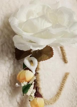 Ободок обруч на железном каркасе для волос