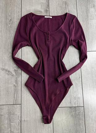 Кофта боди в рубчик