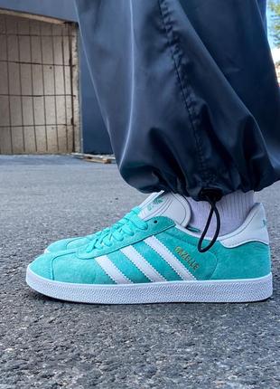 Adidas gazelle mint1 фото