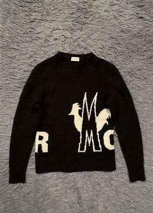 Moncler шерсть + кашемир стильный свитер от премиум бренда