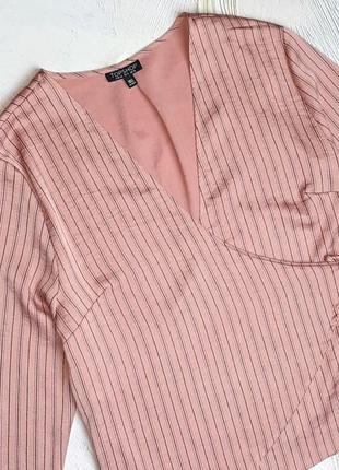 💝2+1=4 ошатна ніжна рожева блуза блузка topshop, розмір 50 — 527 фото