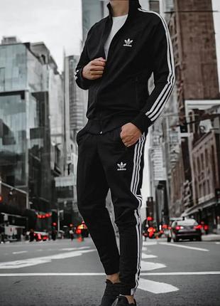 Мужской спортивный костюм adidas черный