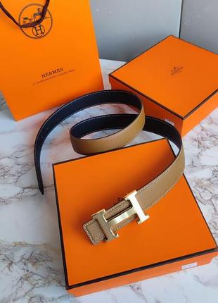 Брендовый ремень в стиле hermes💖двухсторонний